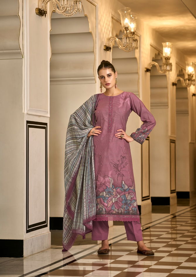 Aneeksha By Prm Muslin Silk Printed Designer Salwar Kameez Wholesale Online